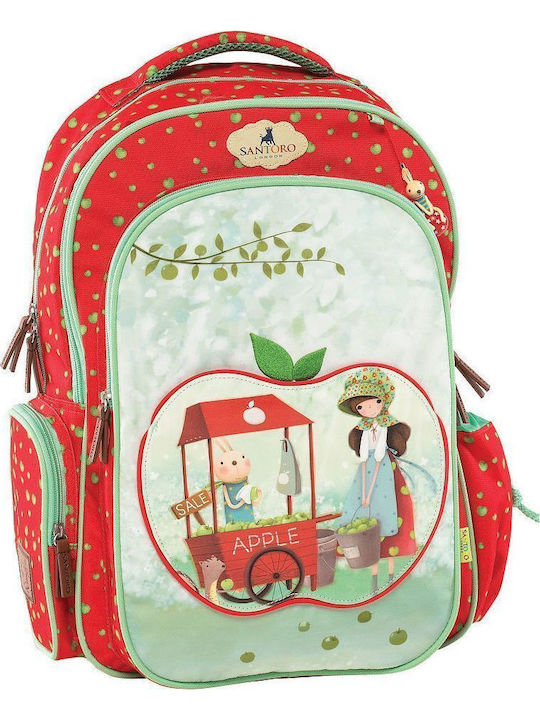 Santoro Apple School Bag Backpack Junior High-H...
