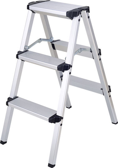 Ladder Aluminum with 2x3 Steps 66cm
