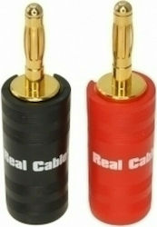 Real Cable Plug Banana male 4pcs Multicolour (B6932-2C)