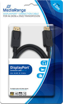 MediaRange Cable DisplayPort male - DisplayPort male 2m Black (MRCS159)