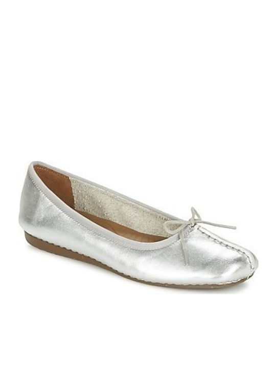 Freckle Ice Γυναικεία Slip-On Δερμάτινα Ασημί