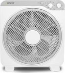 Gruppe KYT-12DII Ventilator Box Fan 60W Diametru 30cm Alb