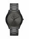 Michael Kors Runway Ανδρικό Ρολόι 44mm Μπαταρίας με Μαύρο Μεταλλικό Μπρασελέ