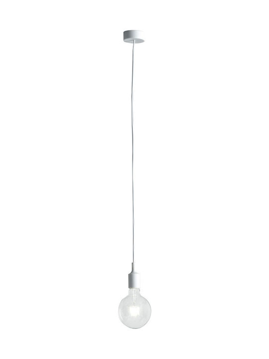 Fan Europe I-SILICON / PD Pendant Light Suspension for Socket E27 White