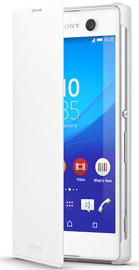 Sony Book Δερματίνης Λευκό (Xperia M5)