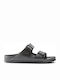 Birkenstock Arizona Essentials EVA Leather Women's Flat Sandals Anatomic in Gray Color Narrow Fit