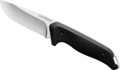 Gerber Moment Fixed Blade Cuțit Negru cu Lamă din Inox cu Teacă