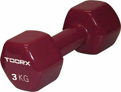 Toorx Βαράκι Εξάγωνο Βινυλίου Vinyl Hexagon Dumbbell 1 x 3.0kg