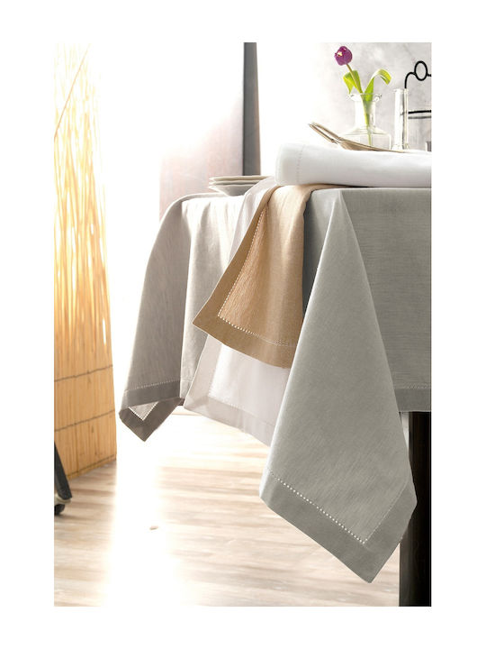 Rythmos Inez Cotton Tablecloth Μπεζ 170x270cm