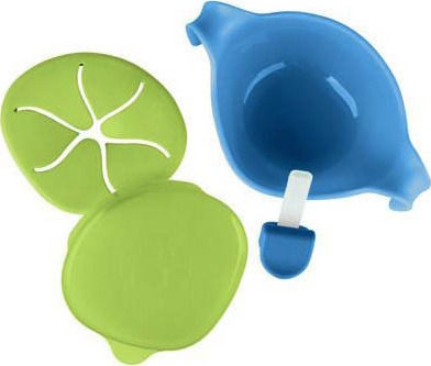 B.Box Baby Cup with Handles and Straw Bowl Straw made of Plastic Blue 250ml for 6m+m+