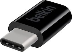 Belkin F2CU058btBLK USB-C male σε micro USB female Belkin F2CU058btBLK USB-C male σε micro USB female