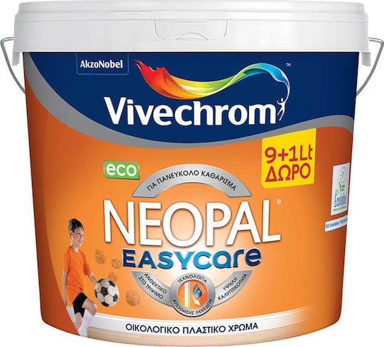 Vivechrom Neopal Easycare Eco Plastic Ecological Paint for Interior Use White 1lt