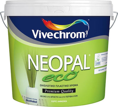 Vivechrom Neopal Eco Plastic Ecological Paint for Interior Use White 10lt