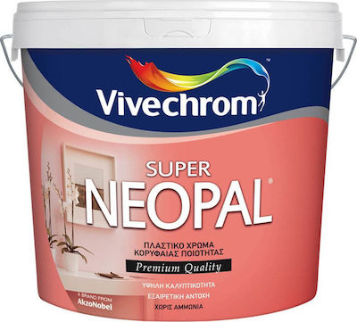 Vivechrom Super Neopal Plastic Paint for Interior Use White 3lt