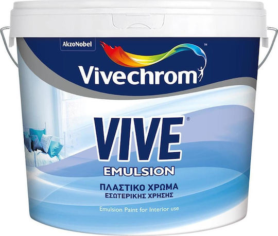 Vivechrom Vive Emulsion Plastic Paint for Interior Use White 3lt