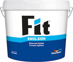 Vivechrom Fit Emulsion Πλαστικό Χρώμα για Εσωτερική Χρήση 9lt