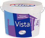 Vitex Vista Distemper Plastic Watercolor Paint for Interior Use White 9lt