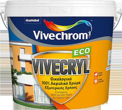 Vivechrom Vivecryl Eco Πλαστικό Χρώμα Ακρυλικό Οικολογικό για Εξωτερική Χρήση 750ml Vivechrom Vivecryl Eco Πλαστικό Χρώμα Ακρυλικό Οικολογικό για Εξωτερική Χρήση 750ml
