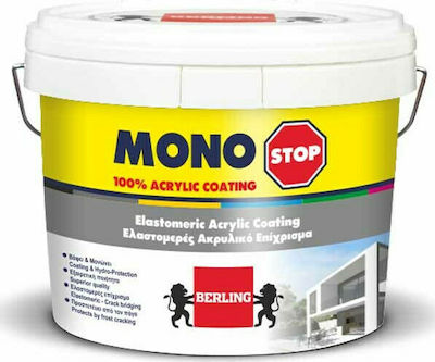 Berling Monostop Plastic Anti-Mildew Acrilyc Thermal insulation Paint for Exterior Use White 3lt