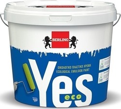 Berling Yes Eco Plastic Ecological Paint for Interior Use White 750ml