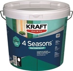 Kraft 4 Seasons Waterproof Plastic Acrilyc Paint for Exterior Use White 3lt