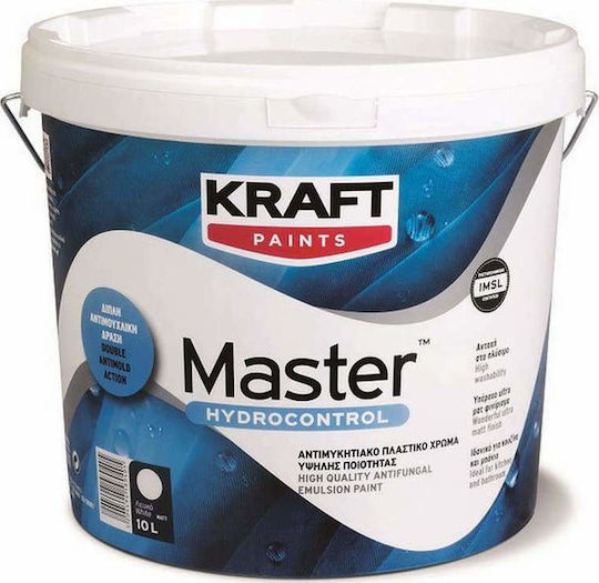 Kraft Master Hydrocontrol Plastic Anti-Mildew Paint for Interior Use White 10lt