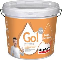 Kraft Go Interior Plastic Paint for Interior Use White 750ml