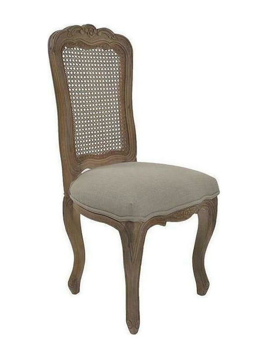 Dining Room Fabric Chair Beige 50x46x104cm