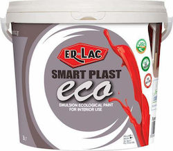 ER-LAC Smart Plast Eco Πλαστικό Χρώμα Οικολογικό για Εσωτερική Χρήση 3lt