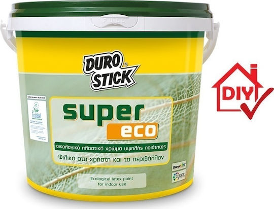 Durostick Super Eco Plastic Ecological Paint for Interior and Exterior Use White 3lt