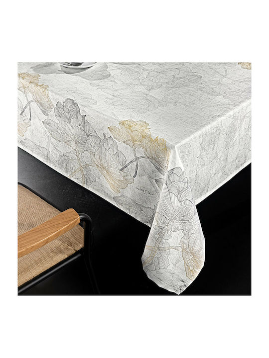 Saint Clair 1009 Polyester Stain Resistant Tablecloth Μπεζ 145x220cm