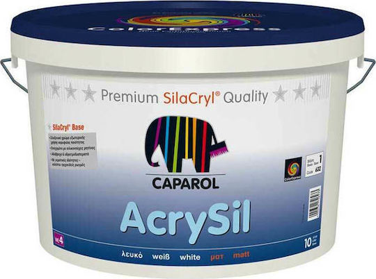 Caparol Acrysil Base 1 Plastic Acrilyc Paint for Exterior Use White 10lt