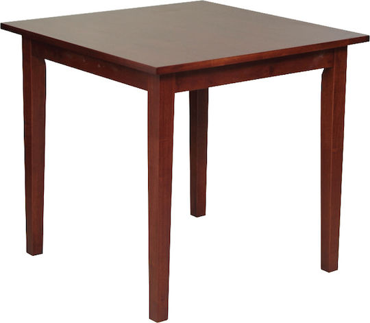 Naturale Square Wooden Walnut Dining Room Table 80x80x74cm E7672