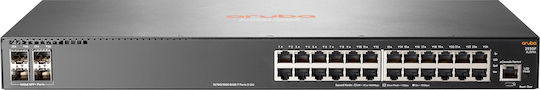 HP Aruba 2930F 24G 4SFP Managed L3 Switch with 24 Gigabit (1Gbps) Ethernet Ports and 4 SFP Ports