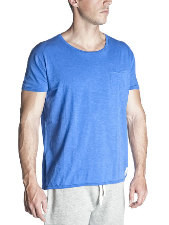 GSA U-Neck Pocket 881771 Blue T-shirt Bărbătesc cu Mânecă Scurtă Albastru