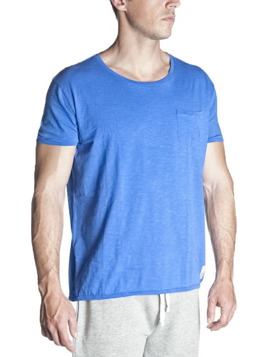 U-Neck Pocket 881771 Blue T-shirt Μπλε