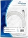 MediaRange Antenna Cable Coax male - Coax female White 3.0m (MRCS163) 1pcs