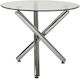 Kozi Table Kitchen with Glass Surface 90x90x75cm