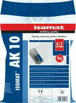 Isomat AK 10 Κόλλα Πλακιδίων Λευκή 5kg