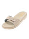 Anatomische Damen Hausschuhe Beiges Leder