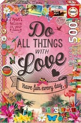 Do All Things With Love Puzzle 2D 500 Pieces