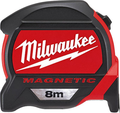 Milwaukee Magnetic Banda de măsurat cu resetare automată și magnet 27mm x 8m