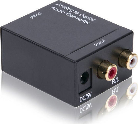 Convertor RCA 2x femelă în RCA / Toslink feminin 1buc