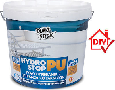 Durostick Hydrostop-PU Ελαστομερές Ακρυλικό Επαλειφόμενο Στεγανωτικό Πολυουρεθάνης 0.75lt Λευκό