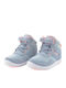 Ventureflex Sneaker Boot Leather Kids Boots with Laces Gray