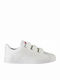 Adidas Kinder-Sneaker VS Advantage Clean CMF mit Klettverschluss Cloud White / Super Pink