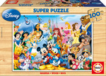 Ξύλινο Παιδικό Puzzle The Wonderful World of Disney 100pcs για 6+ Ετών Educa