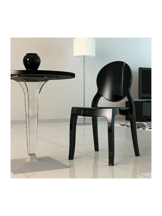 Elizabeth Stühle Küche Glossy Black 4Stück 47x5...
