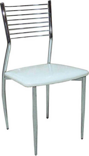 Evita Столички За кухня Сребрист 1бр 44x43x85бр
