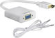 Powertech Converter HDMI male to VGA female White (CAB-H072)